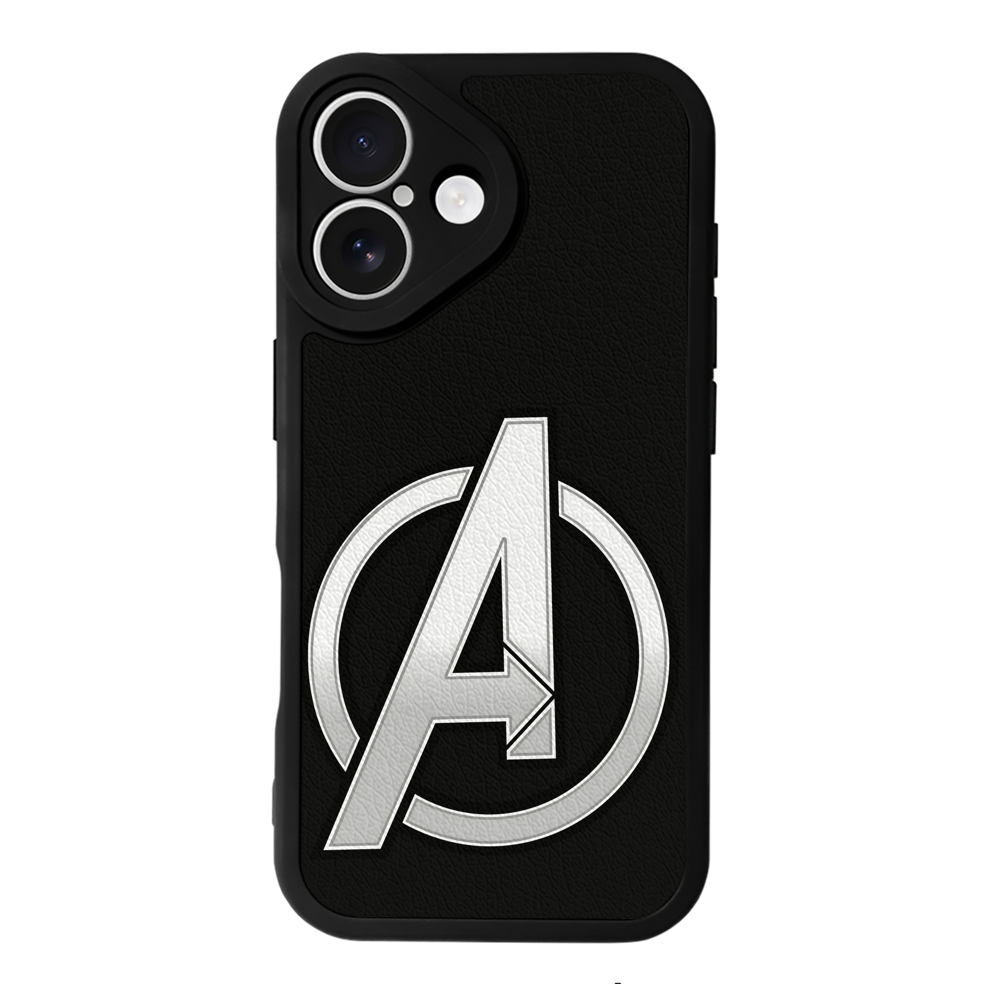 （画像用） アベンジャーズ The Avengers 【iPhone 16シリーズ対応】シリコンスマホケース（レザー調） 材質：シリコン